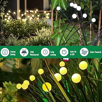 5 Watt 8 LED Solar Mushroom Garden Solar Light