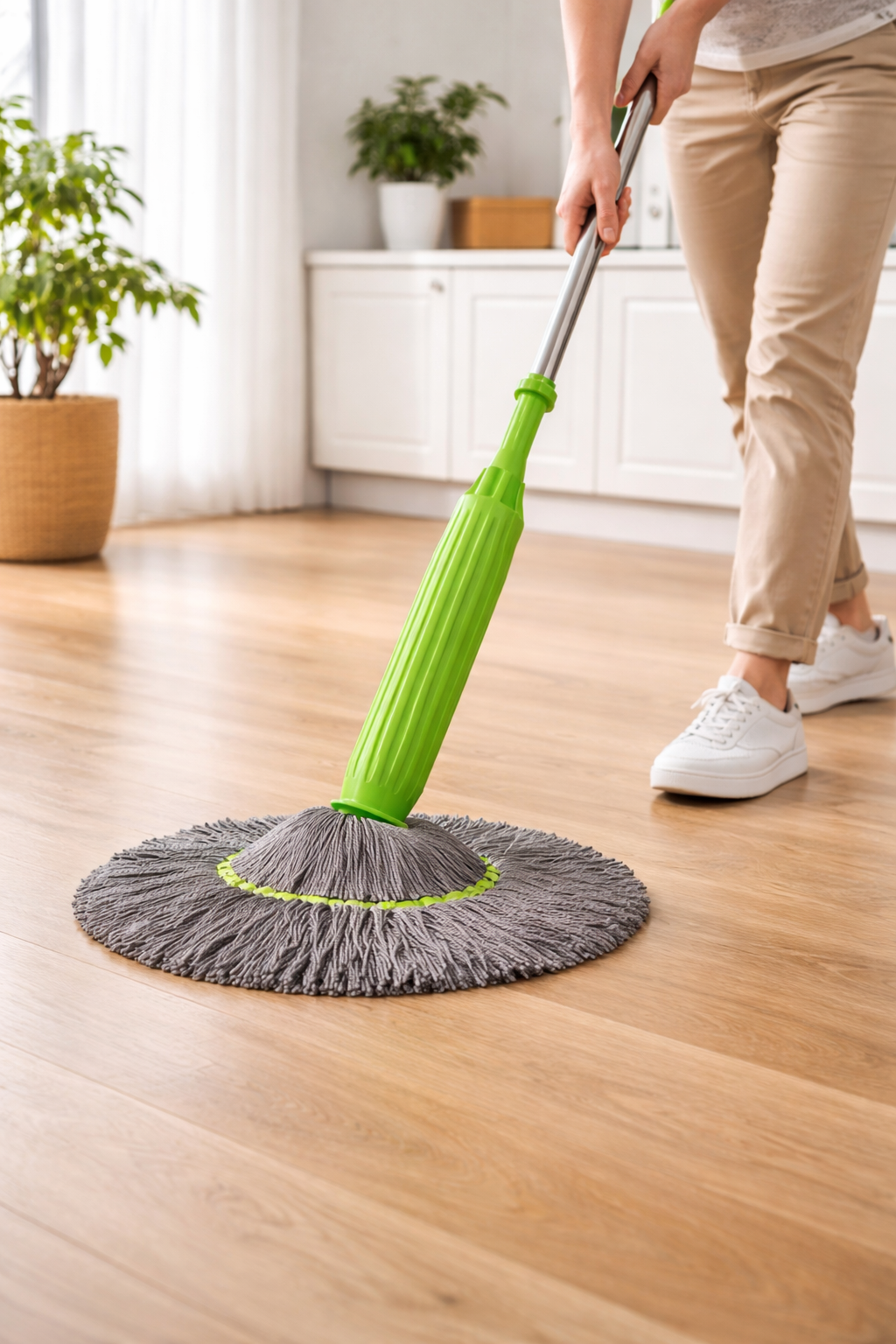 Self-twisting Water Rotating Mop