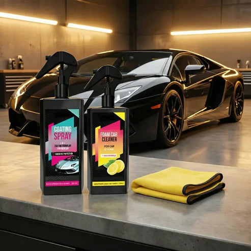 Coating Spray and Foam Car Cleaner 200ml (Combo)
